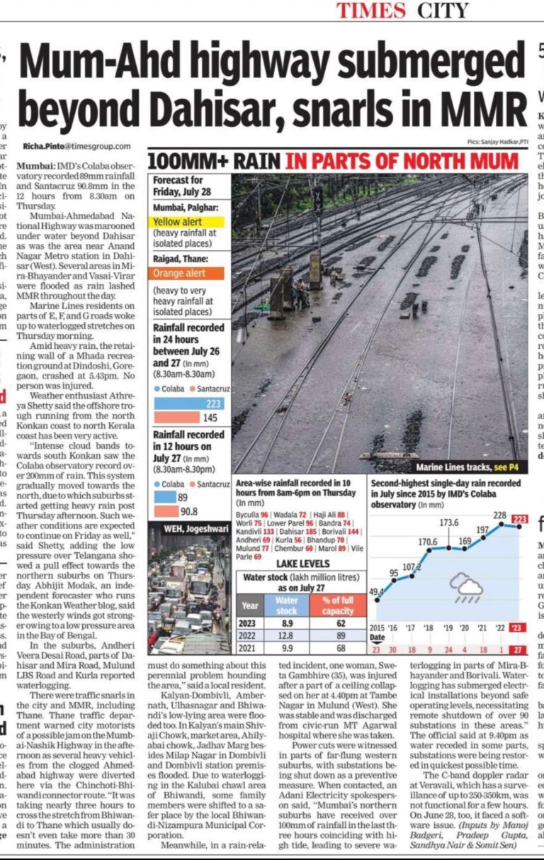 In the News Times of India 28 Jul 2023