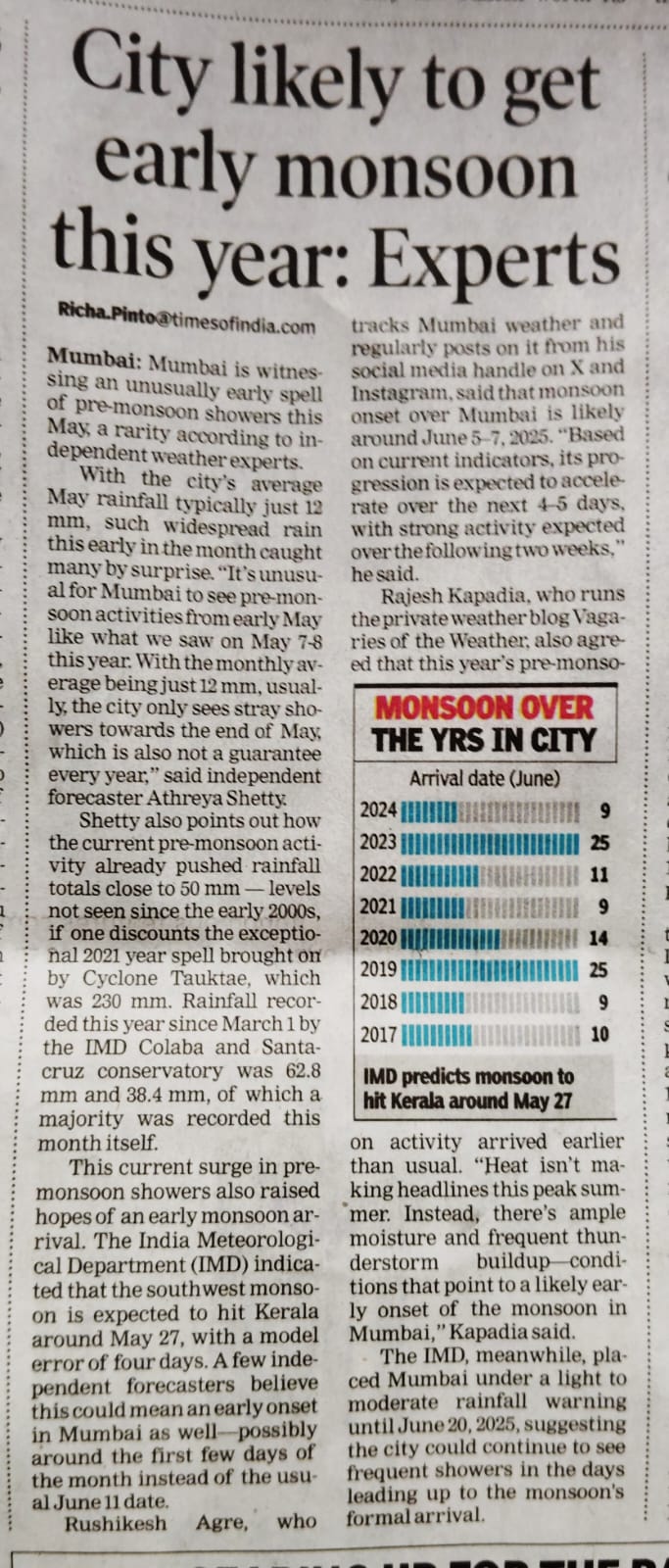 In the News Times of India 17 May 2025
