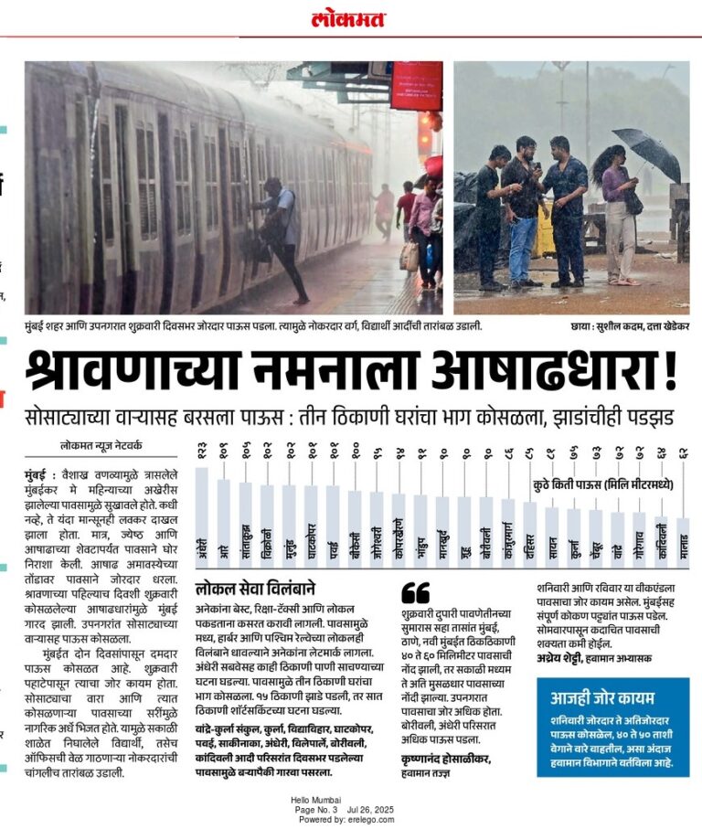 In the News Lokmat 26 Jul 2025