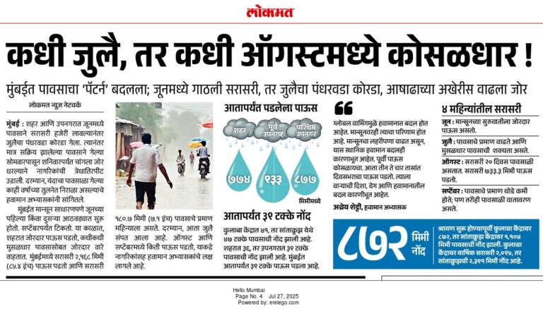 In the News Lokmat 27 Jul 2025