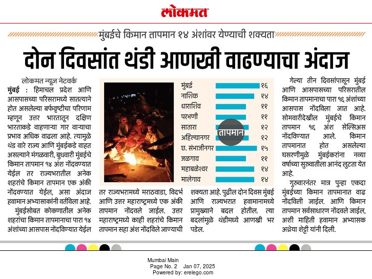 In the News Lokmat 7 Jan 2025