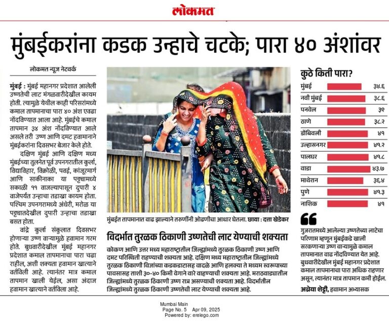 In the News Lokmat 9 Apr 2025