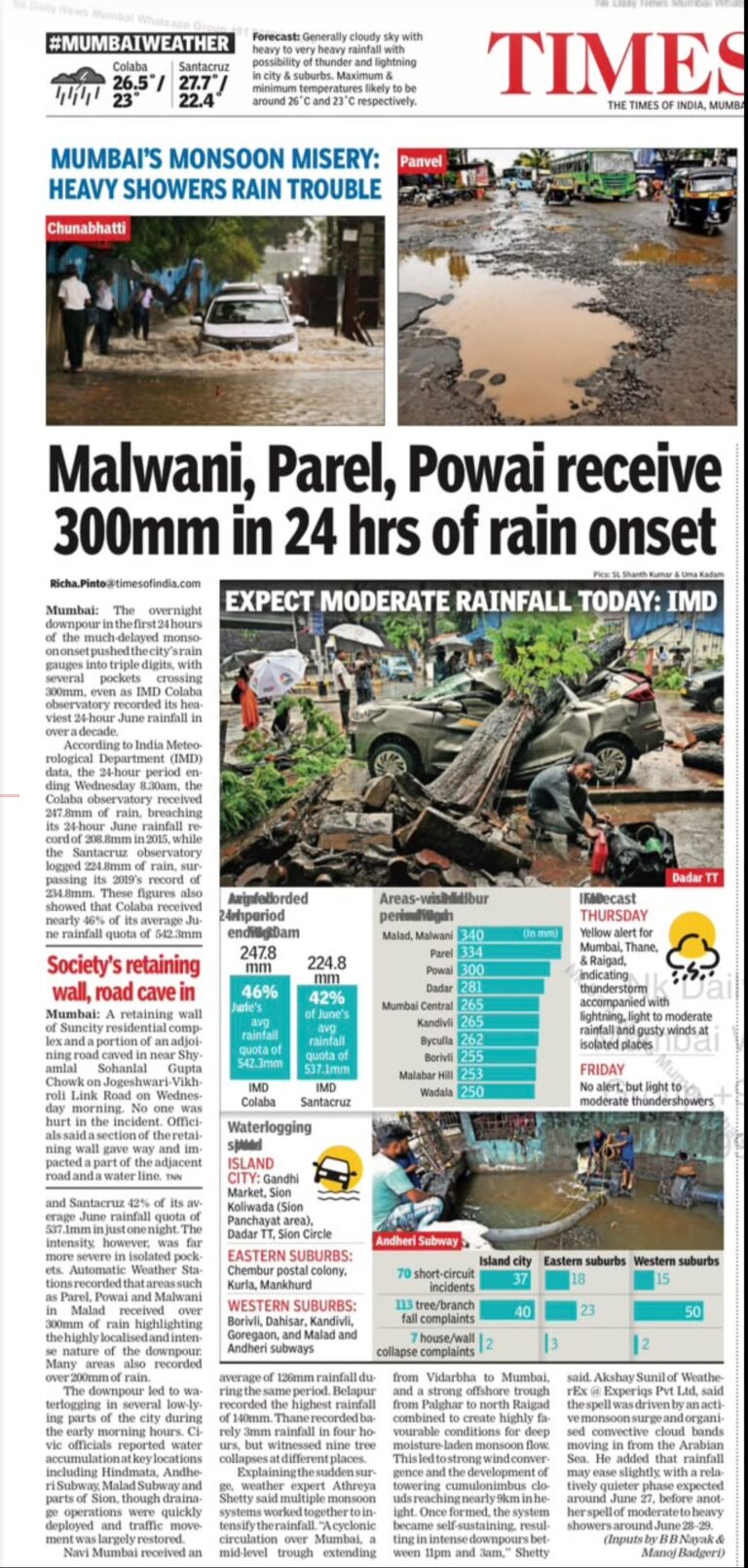 Times of India 25 Jun