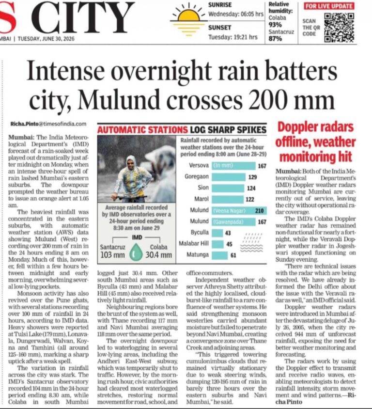 Times of India 30 Jun