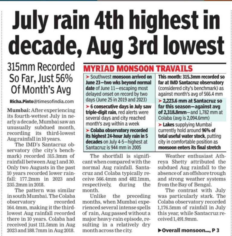 Times of India 31 Aug